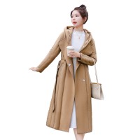 欧货羽绒服女长款2023冬季新款时尚高端气质双面羊绒大衣拼接外套
