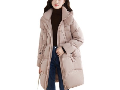 鹅绒羽绒服女冬季中长款2023新款小