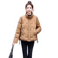 小个子羽绒服女款爆款2023冬季新款韩版休闲高级感轻薄白鸭绒外套