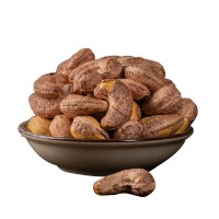 带皮紫衣大腰果仁原装进口盐焗整箱5斤500g坚果炒货零食散装
