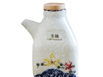 日式陶瓷油壶家用厨房酱油罐调料瓶