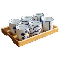 釉下彩家用陶瓷茶杯手绘功夫茶具主人杯办公室日式煮茶品茗杯茶盏