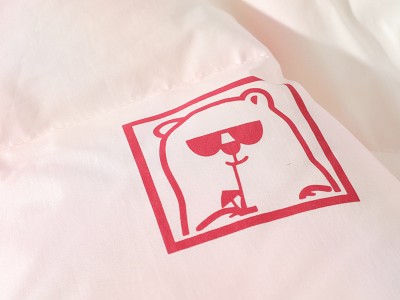 潮流粉色羽绒服男宽松青少年面包服