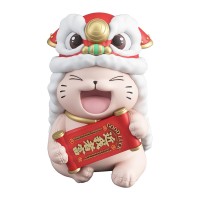 国风招财醒狮客厅摆件家居饰品轻奢高档电视柜酒柜装饰品开业礼物