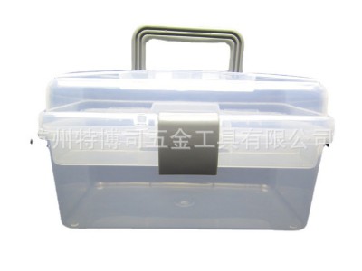 厂家直销10寸塑料手提美术工具箱 透