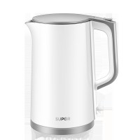 苏泊尔电水壶1.7L烧水壶304不锈钢一体无缝内胆双层防烫SW-17T12C