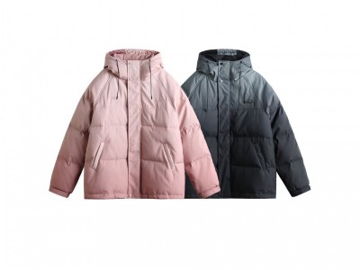 2023冬渐变连帽小众设计棉服F151