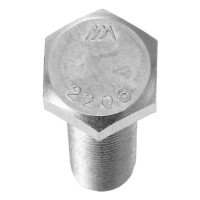 奥展牌2205双相钢外六角螺栓全牙全螺纹六角头DIN933德标M6-M18