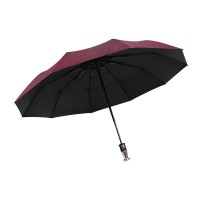 十骨全自动雨伞黑胶遮阳防紫外线晴雨伞一键开收加固防风折叠伞