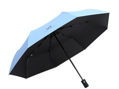 UV伞全自动户外遮阳伞黑胶防晒防紫