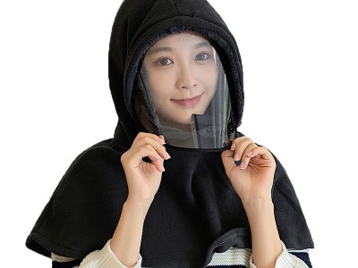 秋冬季防寒保暖帽披肩斗篷包头帽加