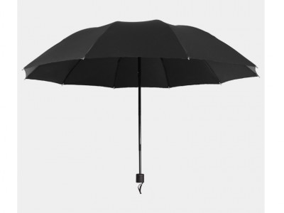黑胶雨伞大号十骨平边雨伞双人黑胶