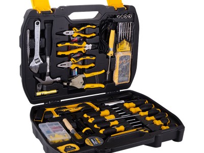 得力工具箱综合维修组套家用工具组