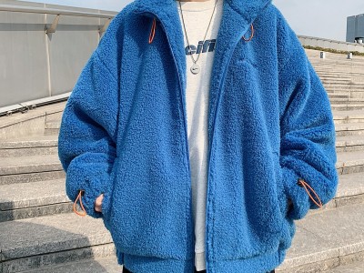 2021冬季新款羊羔毛宽松棉衣外套 时