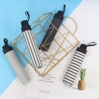 天女伞 包邮 广告伞雨伞定 制字条纹系列黑胶防紫外线创意太阳伞