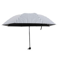 全自动波点条纹方格黑胶伞 男女可用三折雨伞太阳伞 防紫外线