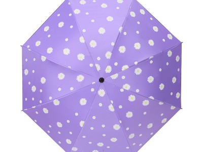 爆款小雏菊遮阳伞雨伞 防紫外线三折