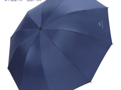 十骨加大加固黑胶晴雨伞UV雨伞防紫