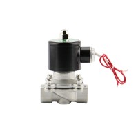 2W304不锈钢4分电磁控制阀1寸水气阀2寸DN15AC220V常闭2寸50DN40
