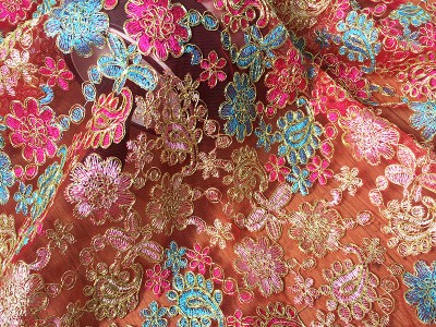 汉服女童服装绣花面料超仙中国风儿