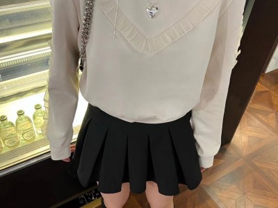 欧货圆领加绒卫衣女2023新款蕾丝拼