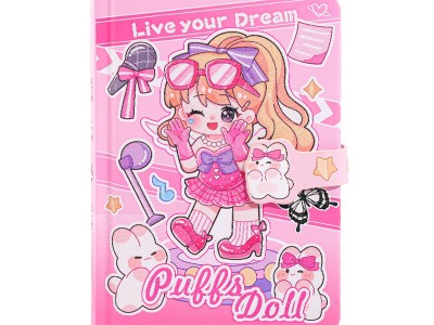 小红伞A6彩页手账本学生日记本笔记