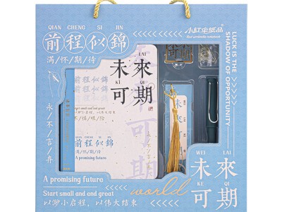 学生钢笔礼盒套装励志文字手账本高