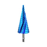 宝塔钻头开孔器打孔钢铁超硬扩孔锥形金属蓝色含钴阶梯钻