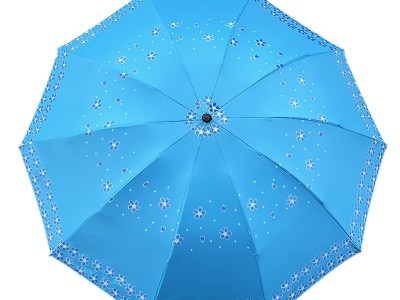 晴雨两用加厚黑胶伞十骨加大双人折