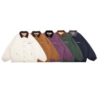 森波服饰2023秋季新品日系宽松型简约防泼水细格羽绒服ZS23350125