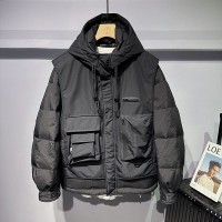 UUS日系白鸭绒羽绒服男士冬季2023年新款潮牌工装休闲宽松外套