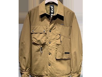 羽绒服男2023冬装新款日系工装风潮
