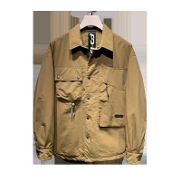 羽绒服男2023冬装新款日系工装风潮流复古休闲宽松羽绒衬衫外套