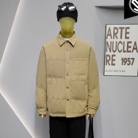 UUS时尚轻薄白鸭绒羽绒服男冬季2023新款宽松韩版翻领保暖外套男