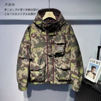 杰普纳连帽羽绒服男款2023新款冬季保暖青年百搭宽松休闲男装外套
