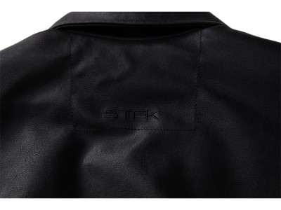 冬季新款加厚PU皮衣绣标宽松休闲棉