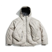 冬季新款90白鸭绒多分割连帽宽松休闲保暖羽绒服外套上衣 SFJ-528