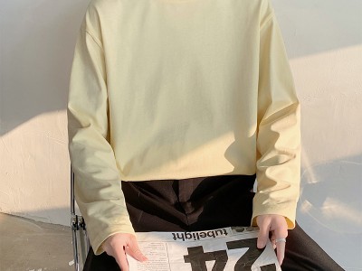 2023秋季跨境外贸日系大码男士纯色