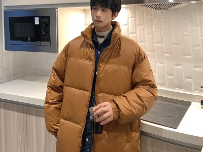 港风2022冬季潮流立领ins面包服男生