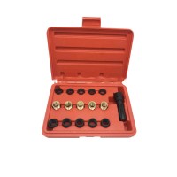 14mm火花塞丝攻16件套 M14*1.25火花塞 孔 螺纹修理工具 汽车维修