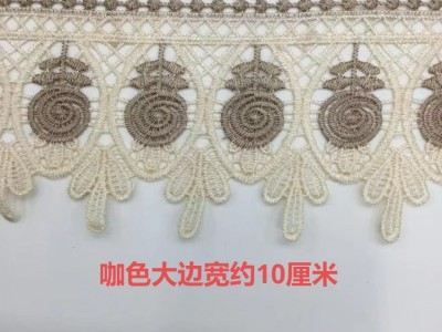 水溶花边刺绣花边沙发坐垫辅料垫子