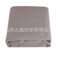 春秋减压被菱形绗缝被套 玻璃粒填充放松毯 深灰色加厚被套重力被