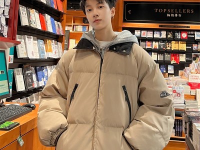 冬季新款拉链设计棉衣外套面包服男