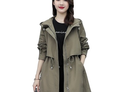 2023年秋装新款风衣女韩系中长款小