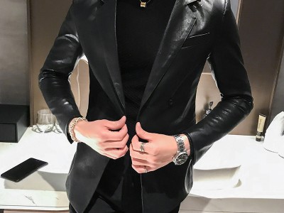 2021冬季新款男式加棉加厚小西装韩