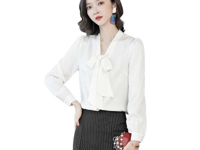 2022秋季新款真丝衬衫女韩版长袖飘