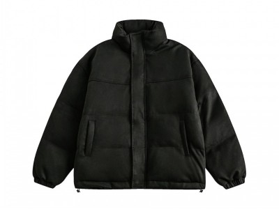 UNFLUID2023麂皮绒简约休闲立领棉服