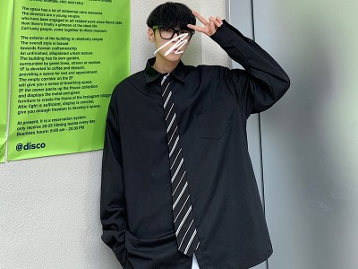 INTFEDAY 四季款休闲衬衫男女情侣装