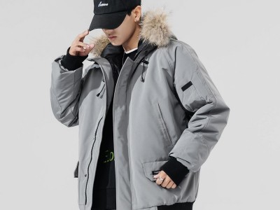 冬季新款羽绒服青年休闲韩版派克工