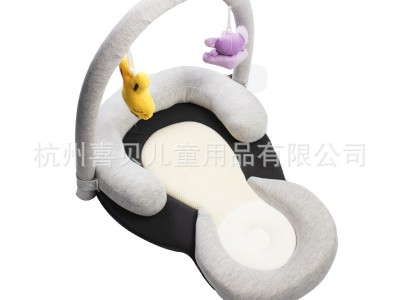 跨境新款加厚带玩具架新生儿防偏头